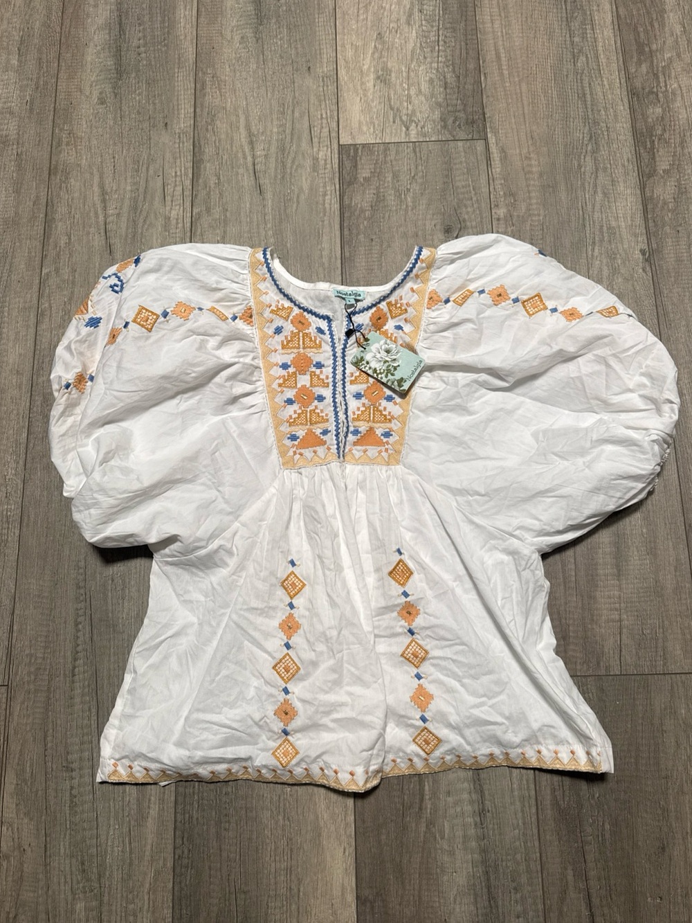 Nostalgia White Cotton Blouse